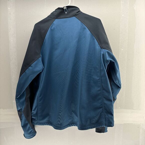 L.L. Bean Early & Late Season Spring Ski Jacket Shell Armpit Zips Blue Black XL - Picture 7 of 10